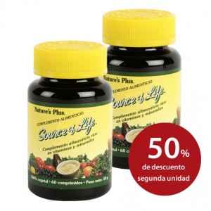 PACK SOURCE OF LIFE  2º UND 50% NATURE'S PLUS